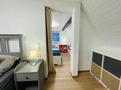 Ein Bett oder Betten in einem Zimmer der Unterkunft Ferienhaus Zorgenfrei