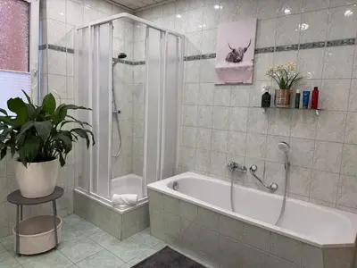 Ein Badezimmer in der Unterkunft Ferienwohnung Amelie