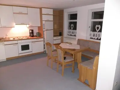 Küche/Küchenzeile in der Unterkunft Sonnenscheinwohnung mit kleinem Bauernhof - a84905