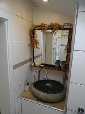 Ein Badezimmer in der Unterkunft Sammy's FeWo