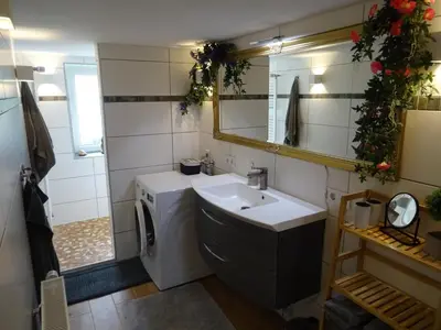 Ein Badezimmer in der Unterkunft Sammy's FeWo