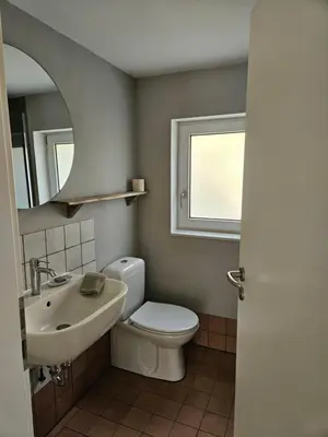 Ein Badezimmer in der Unterkunft Gartenhaus Schlanstedt