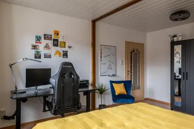 TV/Unterhaltungsangebot in der Unterkunft Neu! 9,9 Außergewöhnlich! Boxspringbetten Kaffeevollautomat inkl Bettwäsche und Handtücher #MeeneFewo de