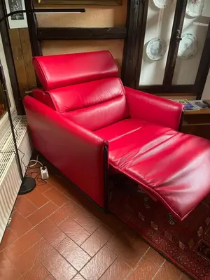 Ein Sitzbereich in der Unterkunft Zur zornigen Ameise