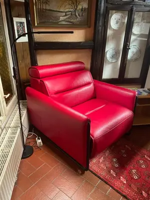 Ein Sitzbereich in der Unterkunft Zur zornigen Ameise