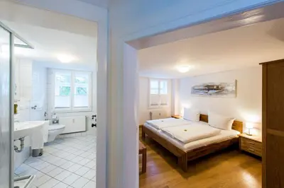 Ein Badezimmer in der Unterkunft Ferienwohnung 2 - Marktkirchhof