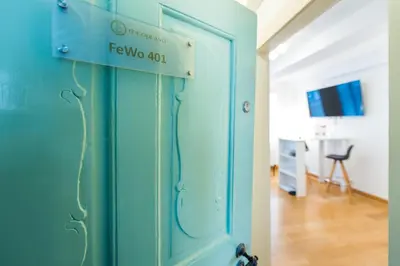 Ein Badezimmer in der Unterkunft Ferienwohnung 1 - Marktkirchhof