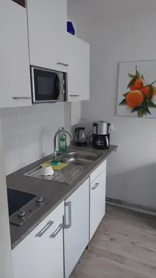 Küche/Küchenzeile in der Unterkunft Günstige, schöne Ferienwohnung im Wanderparadies