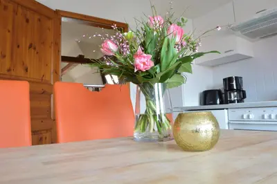 Küche/Küchenzeile in der Unterkunft Maisonette-Appartement