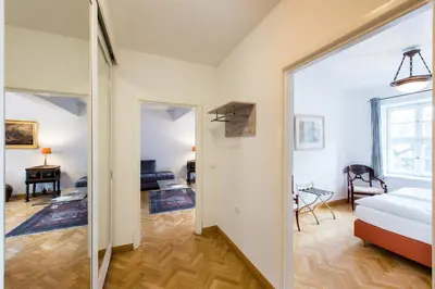 Ein Sitzbereich in der Unterkunft Appartement mit 1 Schlafzimmer