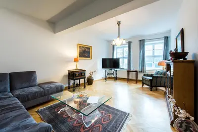 Ein Sitzbereich in der Unterkunft Appartement mit 1 Schlafzimmer