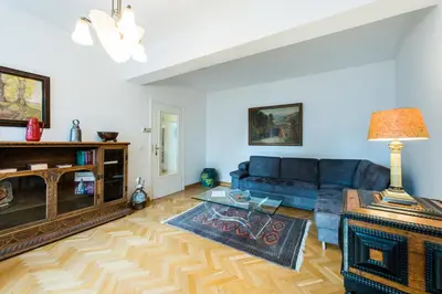 Ein Sitzbereich in der Unterkunft Appartement mit 1 Schlafzimmer
