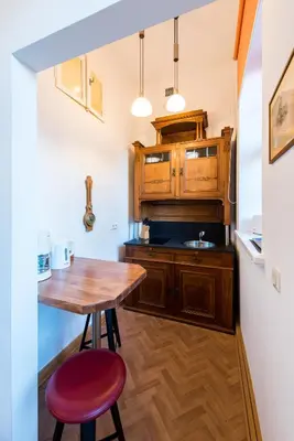 Küche/Küchenzeile in der Unterkunft Ferienwohnung mit Balkon - a86244