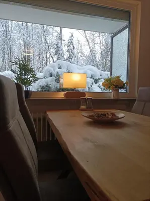 Ein Sitzbereich in der Unterkunft Harzglanz FeWos Blankenburger Str 8b