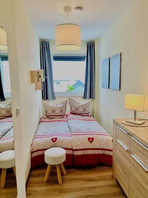 Ein Bett oder Betten in einem Zimmer der Unterkunft Panoramablick - a86787