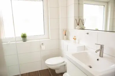 Ein Badezimmer in der Unterkunft Panoramablick - a86787