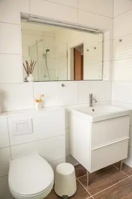 Ein Badezimmer in der Unterkunft Panoramablick - a86787