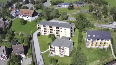 Das Gebäude in dem sich die Ferienwohnung befindet