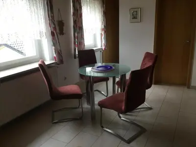 Ein Sitzbereich in der Unterkunft Apartment Annalena