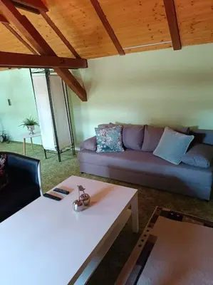 Ein Sitzbereich in der Unterkunft Haus Luise