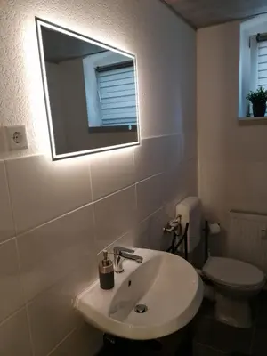 Ein Badezimmer in der Unterkunft Ferienappartement Bodekessel