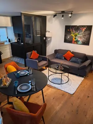 Ein Sitzbereich in der Unterkunft Apartment Ritter Ramm - Holiday Living